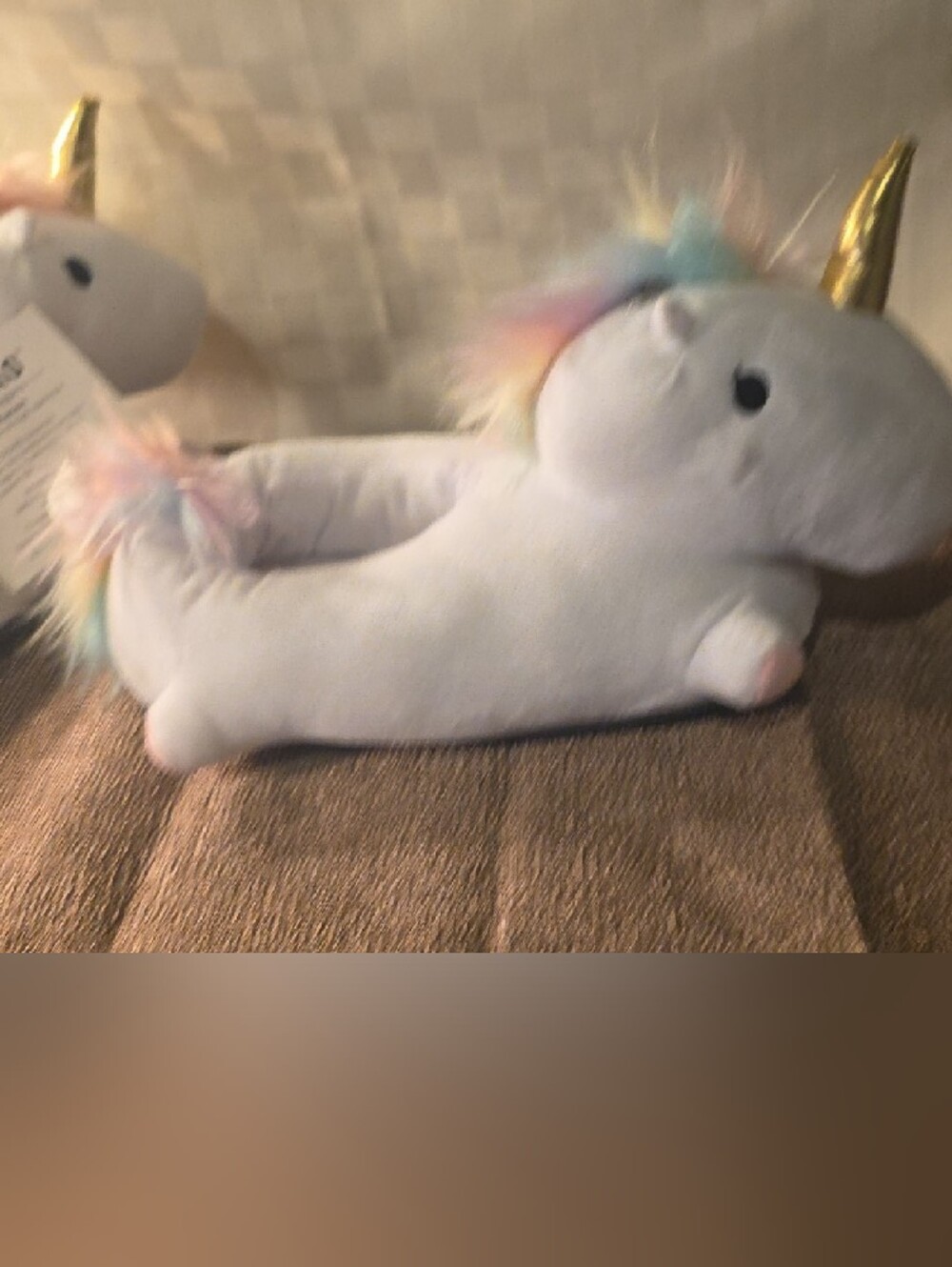 Smoko Light Up Unicorn Women's Plush Slippers - Picture 10 of 13